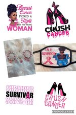 Breast Cancer Bracelet & Mask Set