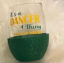 Load image into Gallery viewer, Custom Glitter Stemless Wine Glass
