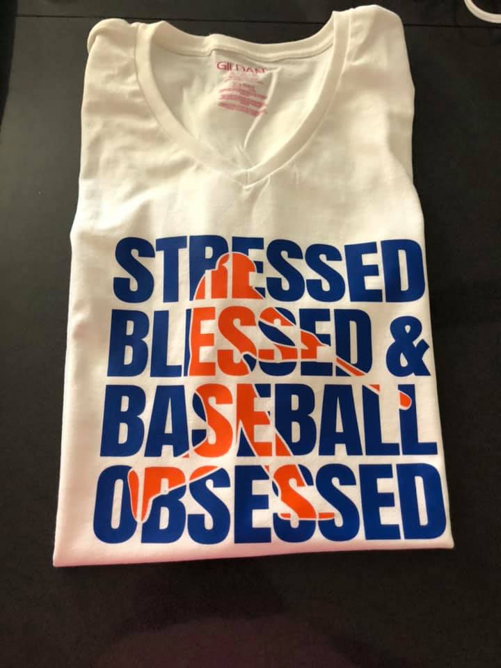 Stressed, Blessed & Baseball Obsessed T-shirt