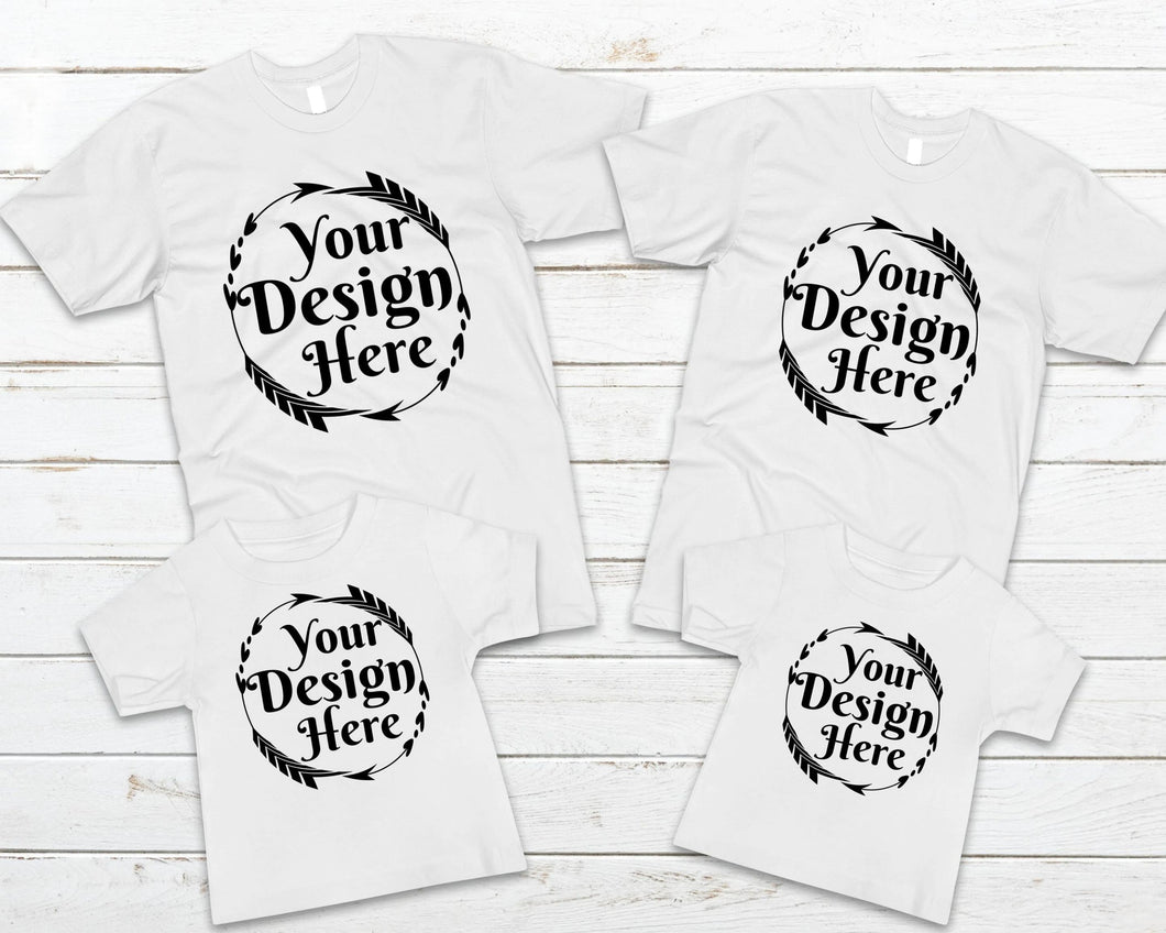 Customizable Family Shirts (Set of 4)