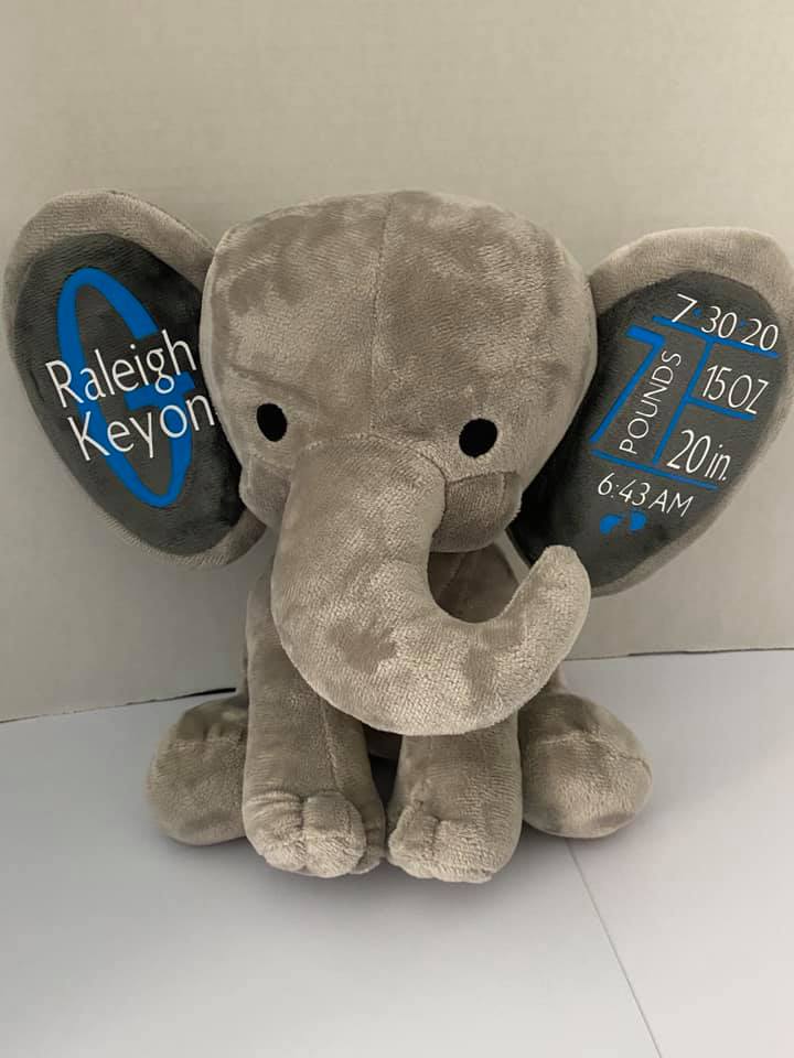 Customizable announcement elephant